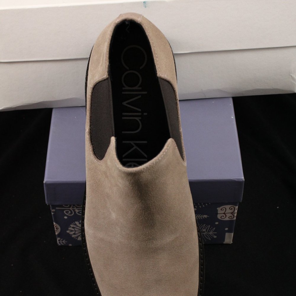 Calvin Klein Men's Udell Calf Suede Tobacco Brown Shoe Bootie Size 11.5 M - Picture 9 of 10